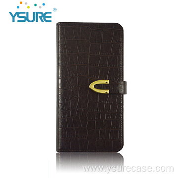 crocodile detachable wallet phonecase for iphone custom logo